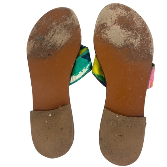 Jams World Rainbow 7.5 Slip On Rhinestone Lagen Artzy SANDALS Block Heel READ - Picture 7 of 12